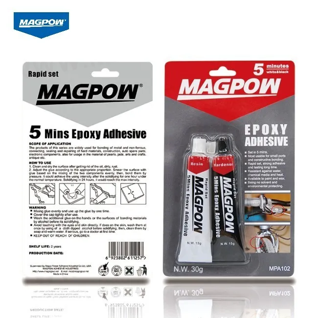 5 Minutes Black and White Epoxy Adhesive